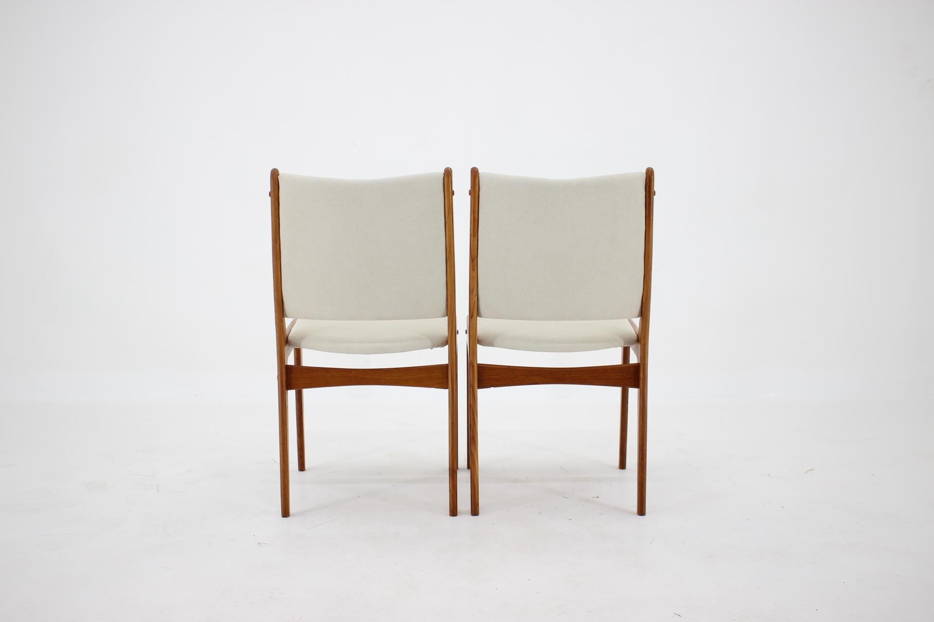 1960s Set of Six Johannes Andersen Teak Dining Chairs by Uldum Mobelfabric, Denm 2