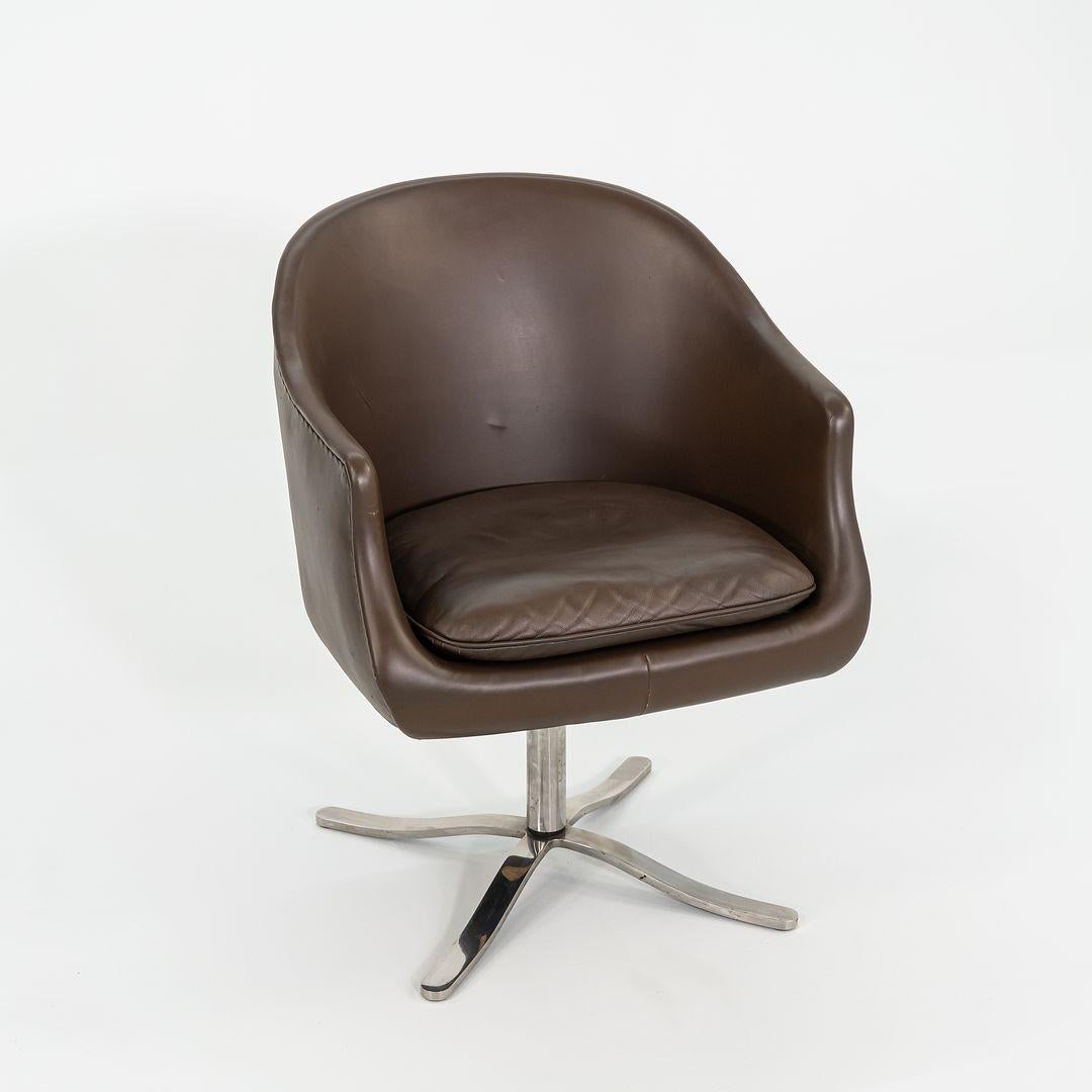 Set di sei sedie a secchiello Nicos Zographos CH.2S di Zographos Designs Ltd. del 1960. In condizioni buone in vendita a Philadelphia, PA
