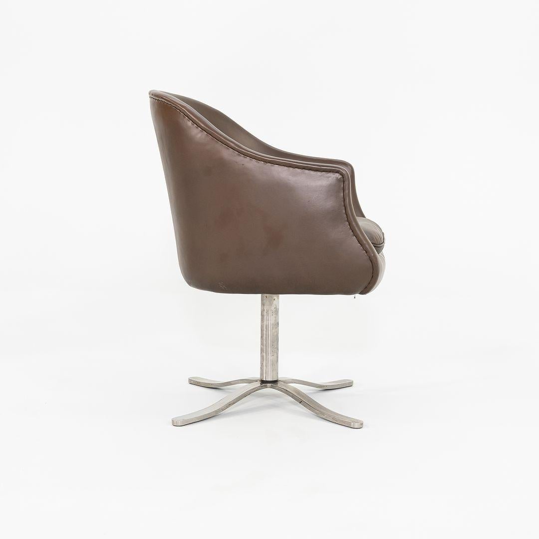 Acciaio Set di sei sedie a secchiello Nicos Zographos CH.2S di Zographos Designs Ltd. del 1960. in vendita