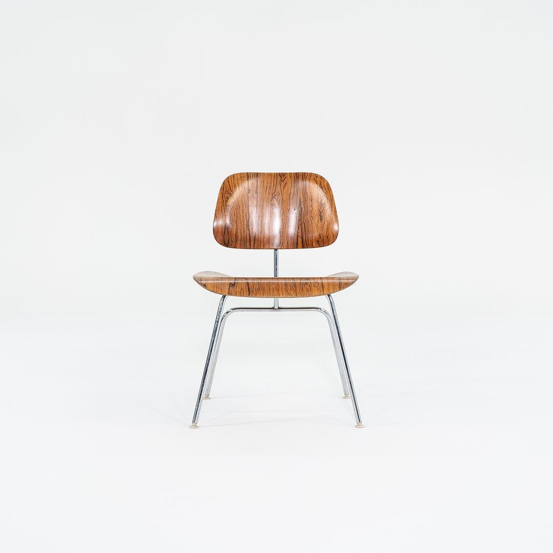 Satz von zehn Herman Miller Eames DCM-Esszimmerstühlen aus brasilianischem Palisanderholz, 1960er Jahre (Mitte des 20. Jahrhunderts) im Angebot