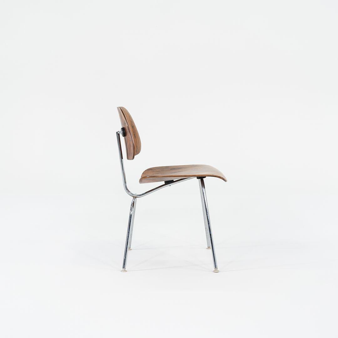 Satz von zehn Herman Miller Eames DCM-Esszimmerstühlen aus brasilianischem Palisanderholz, 1960er Jahre im Angebot 1