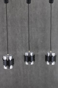 1960s Set of Three Danish Pendant Lights