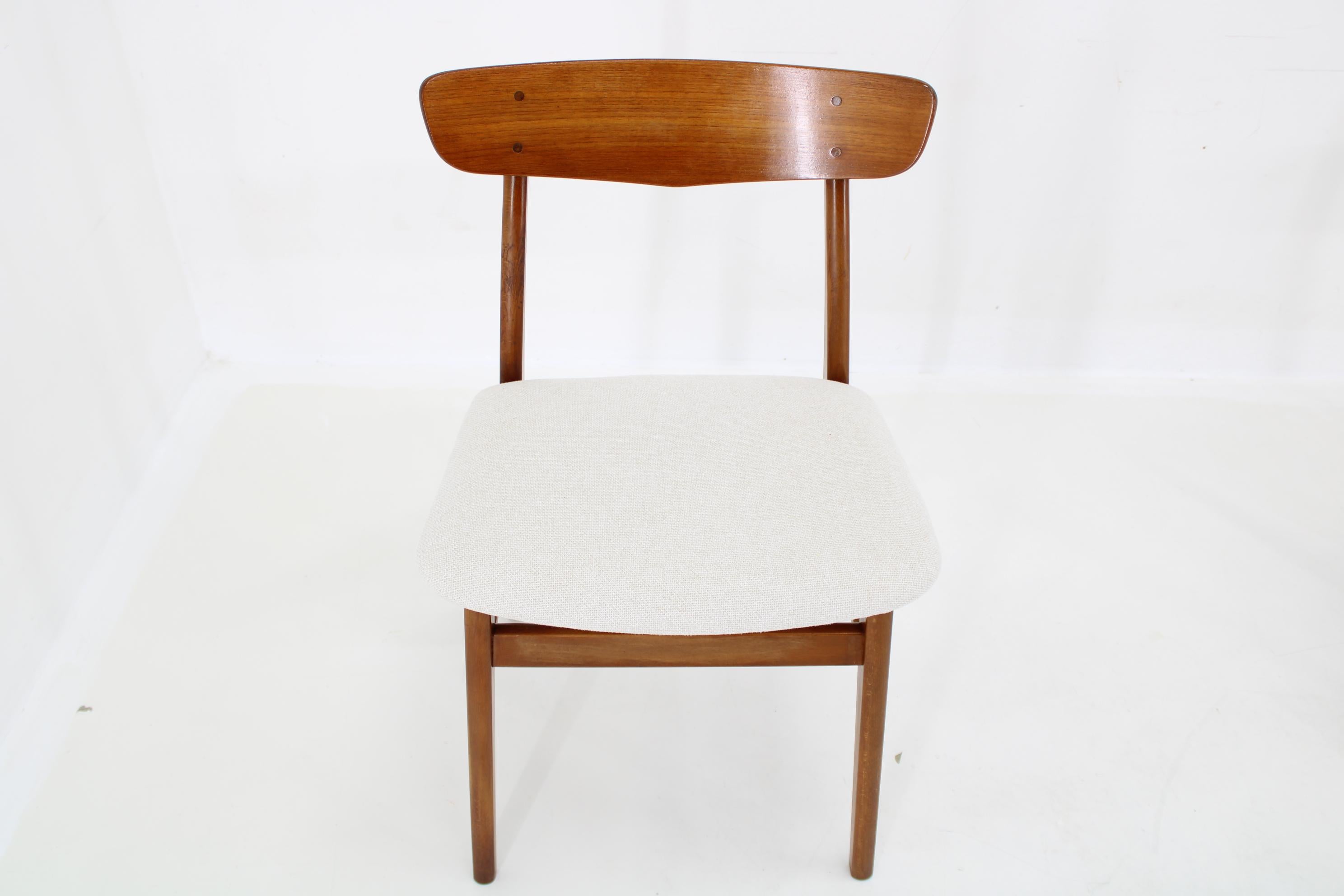 1960s Set of Three Danish Teak Chairs, Restored 6