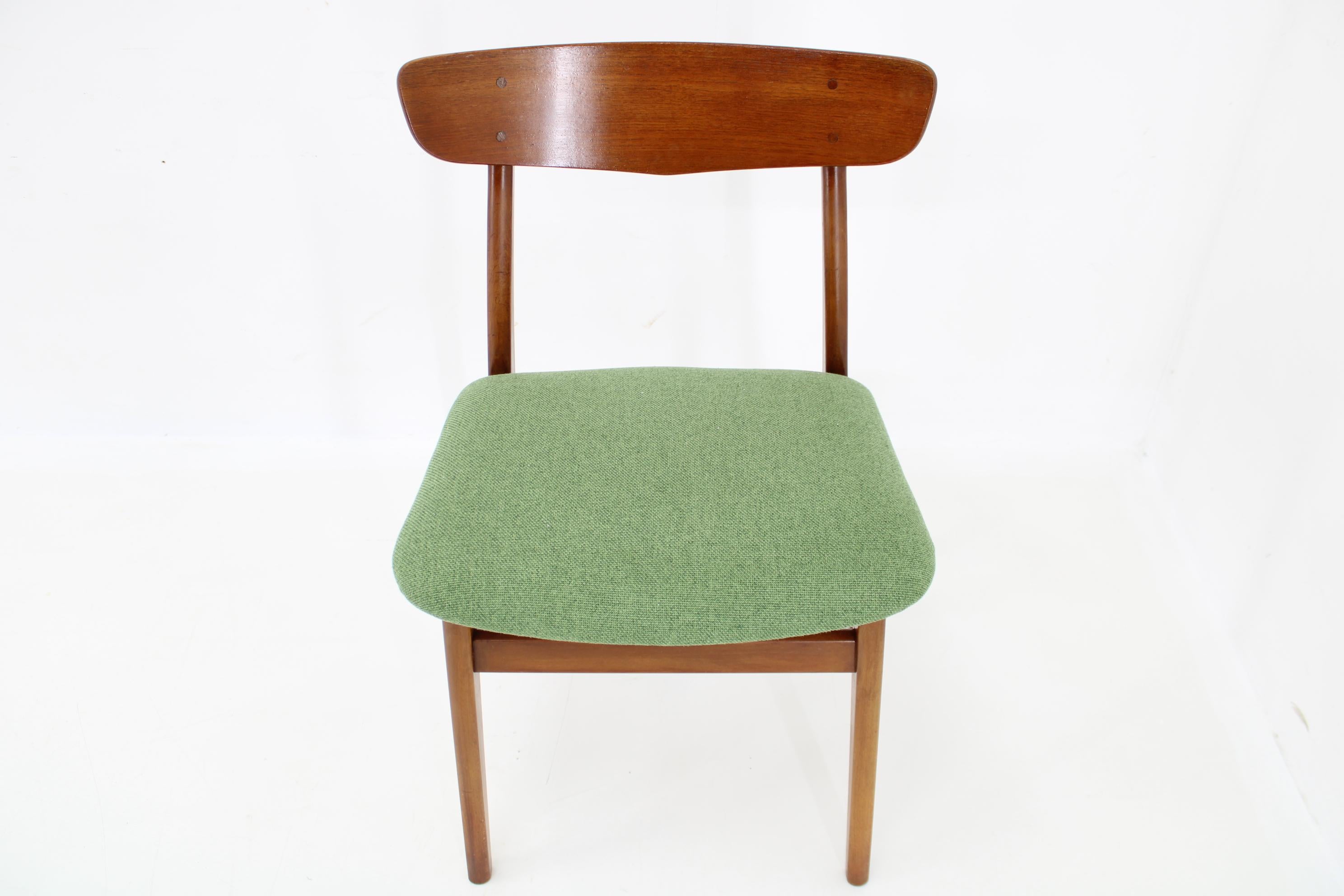 1960s Set of Three Danish Teak Chairs, Restored 14