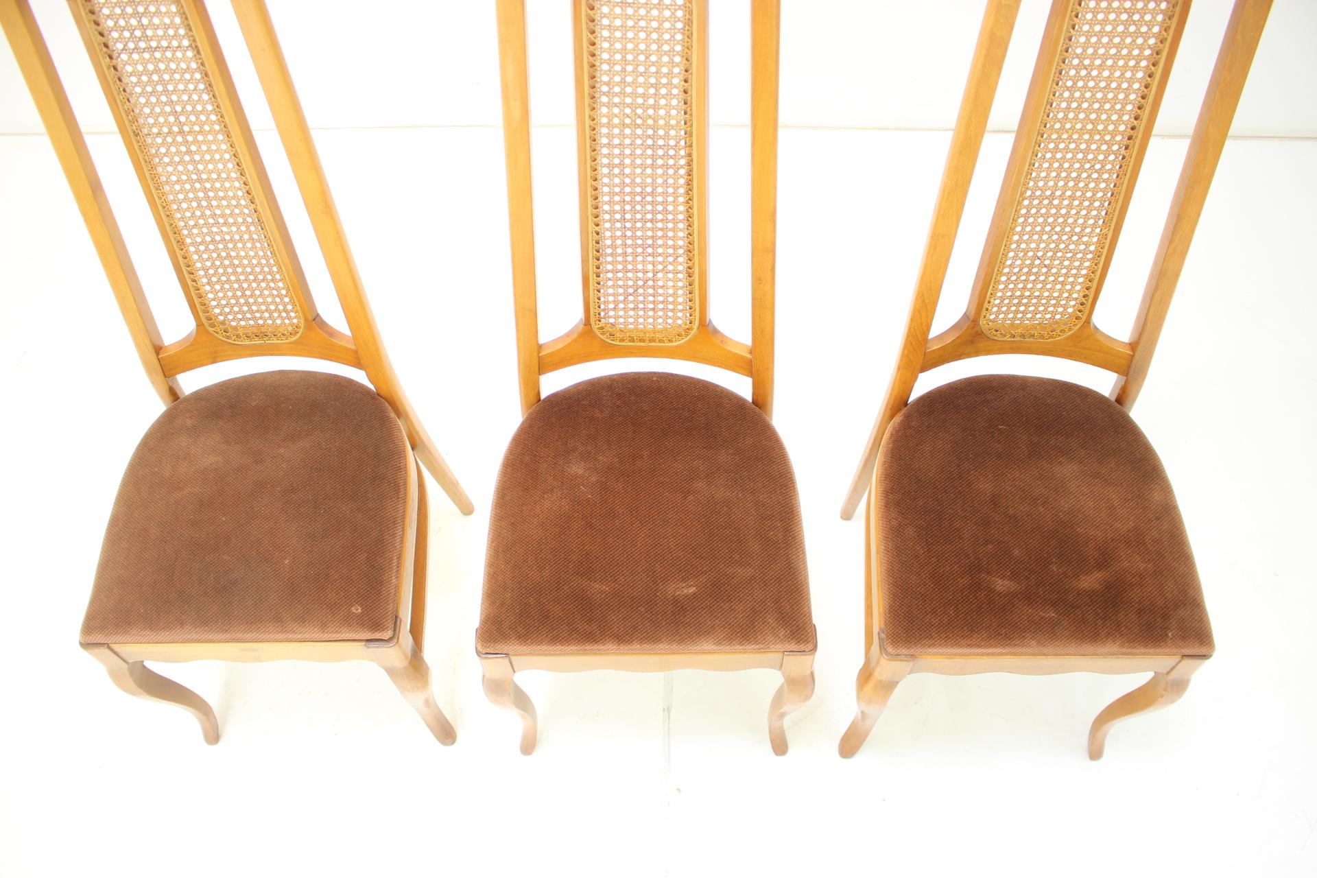 1960s Set of Three Dining Chairs LIGNA, Czechoslovakia For Sale 1