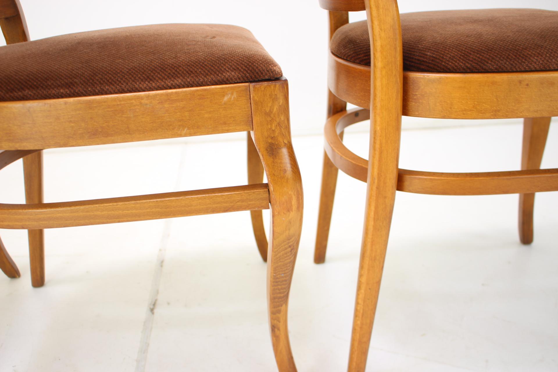 1960s Set of Three Dining Chairs LIGNA, Czechoslovakia For Sale 3