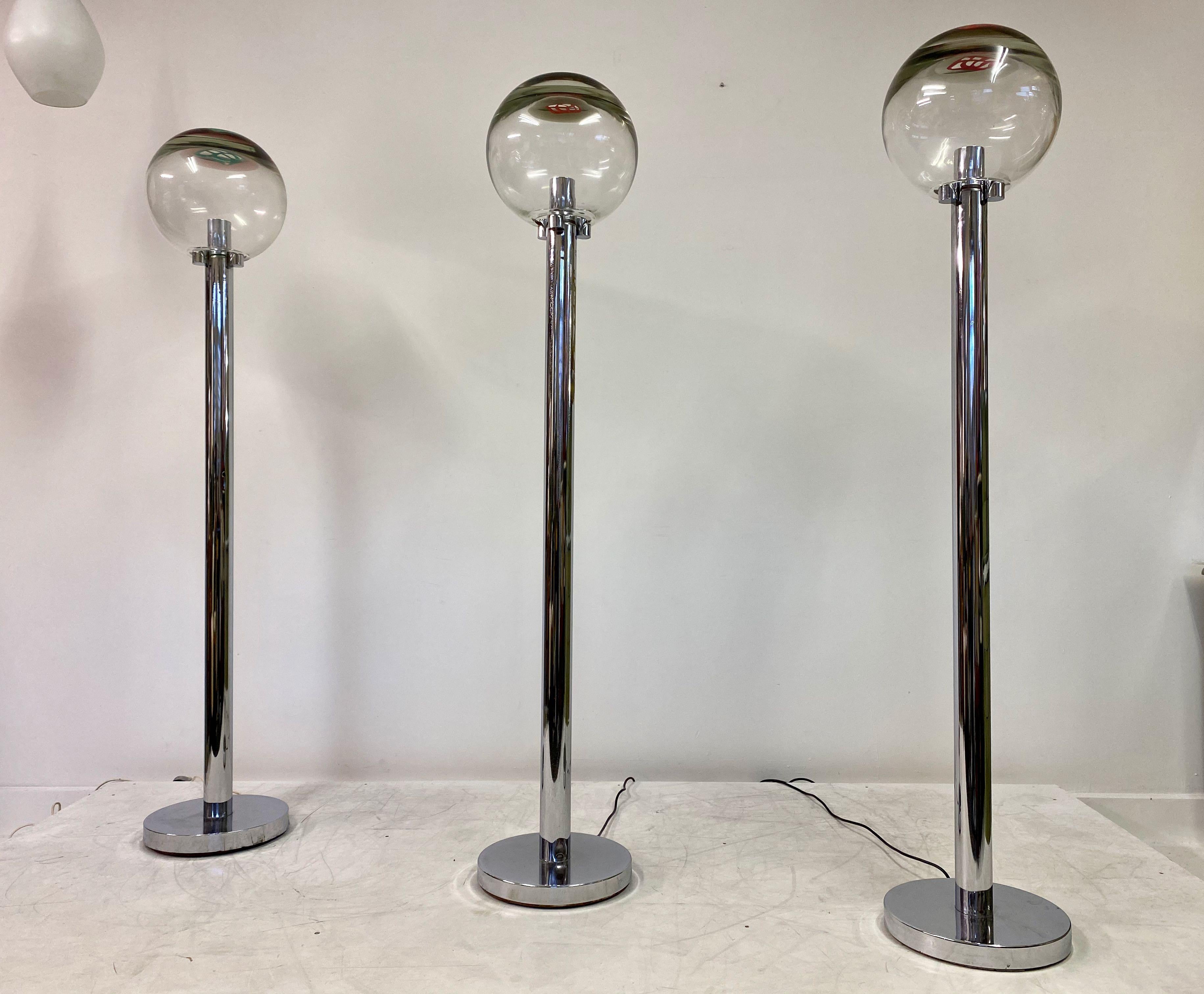 Paire de lampadaires des années 1960 par Ludovico Diaz de Santillana en vente 7