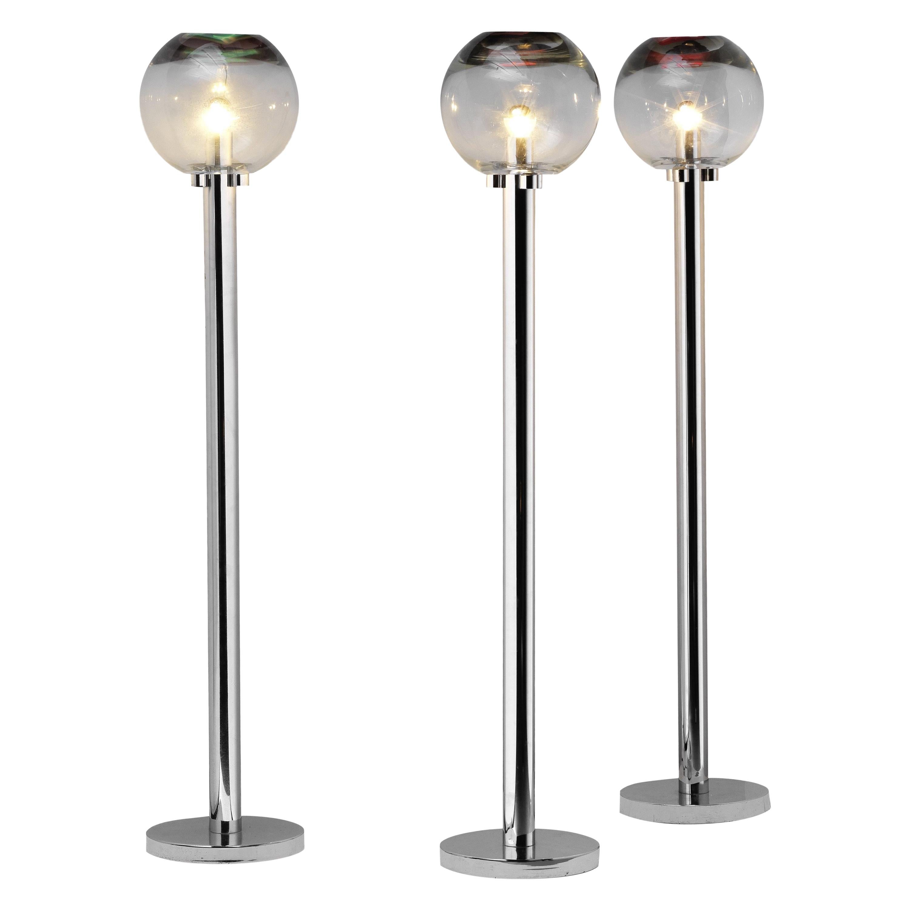 1960s Pair of Floor Lamps by Ludovico Diaz de Santillana For Sale