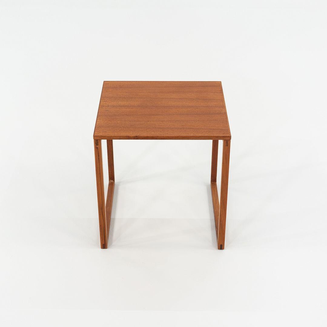 Mid-20th Century 1960s Set of Three Kai Kristiansen Nesting End / Side Tables Model 33 For Sale
