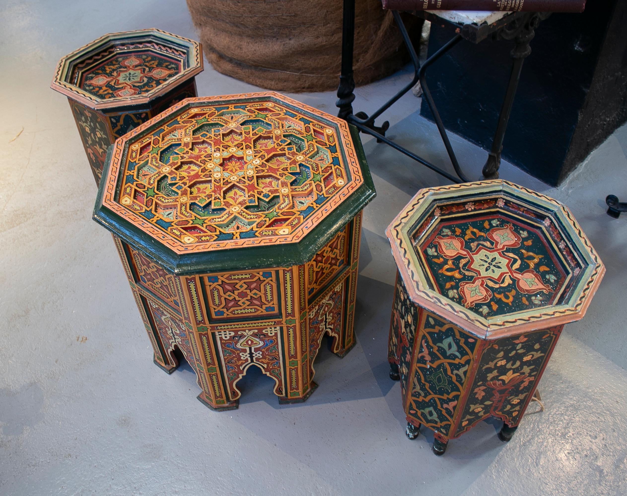 moroccan octagonal side table
