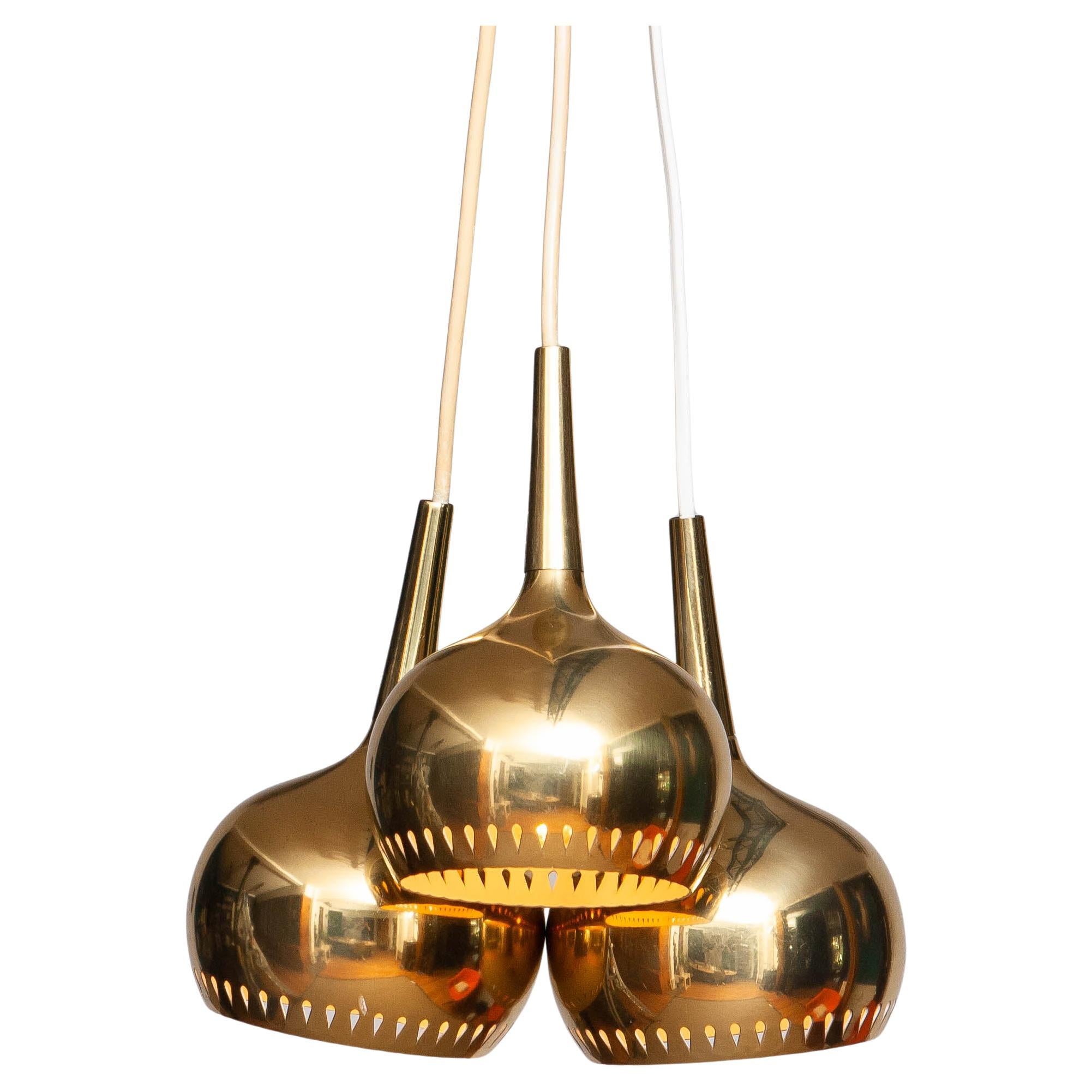 1960, Ensemble de trois lampes suspendues par Hans-Agne Jakobsson, Suède