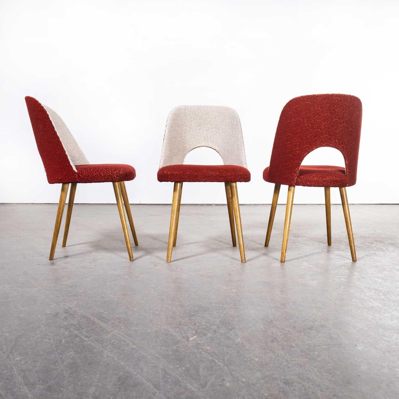 1960's Set of Three Upholstered Dining Chairs, Oswald Haerdtl For Sale 1