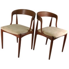 1960s Set of Two Danish Johannes Anderasen Chairs in Teak - Choice of Upholstery