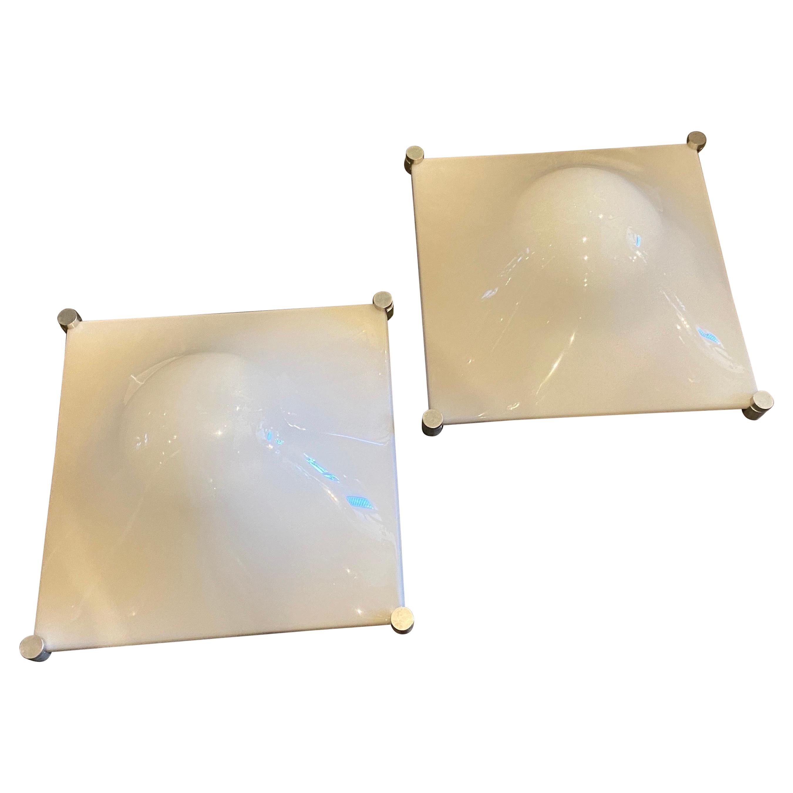 1960s Set of two Space Age Bolla Wall Lights by Elio Martinelli