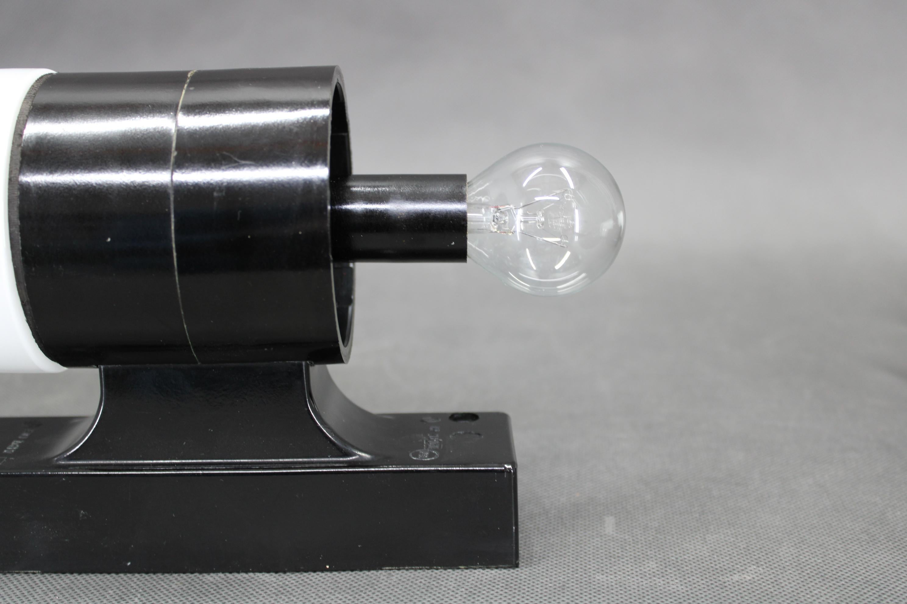 1960s Set of Two Glass/Bakelite Wall Lights , Czechoslovakia For Sale 3