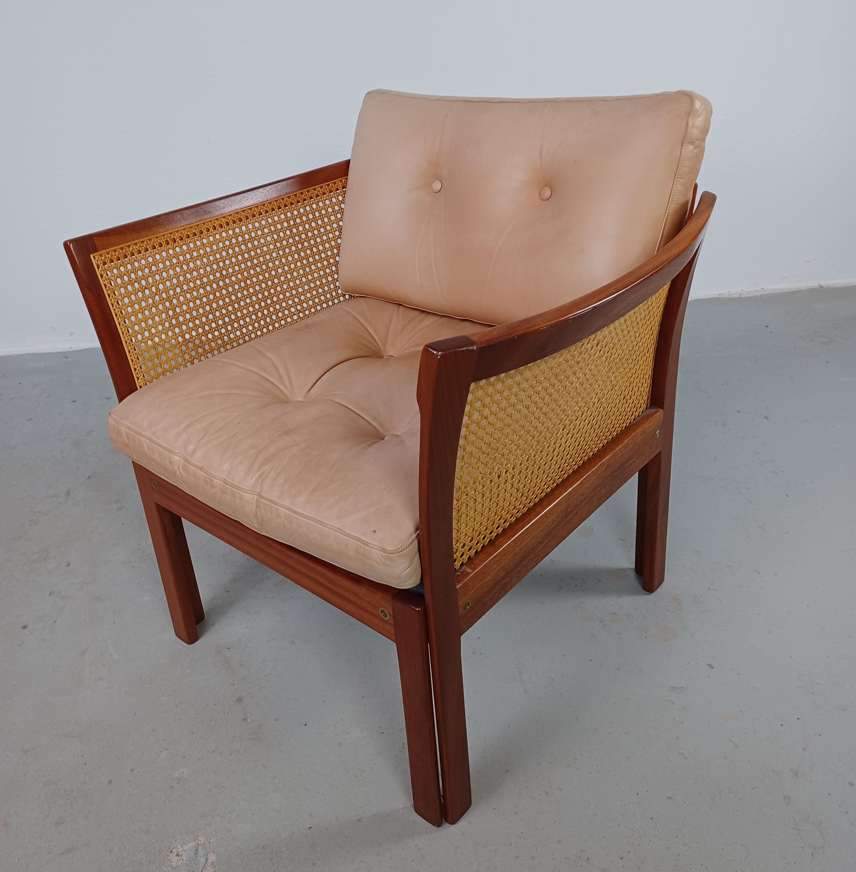 1960 - Ensemble de deux fauteuils Illum Vikkelso Plexus en bois de rose par CFC Silkeborg Bon état - En vente à Knebel, DK