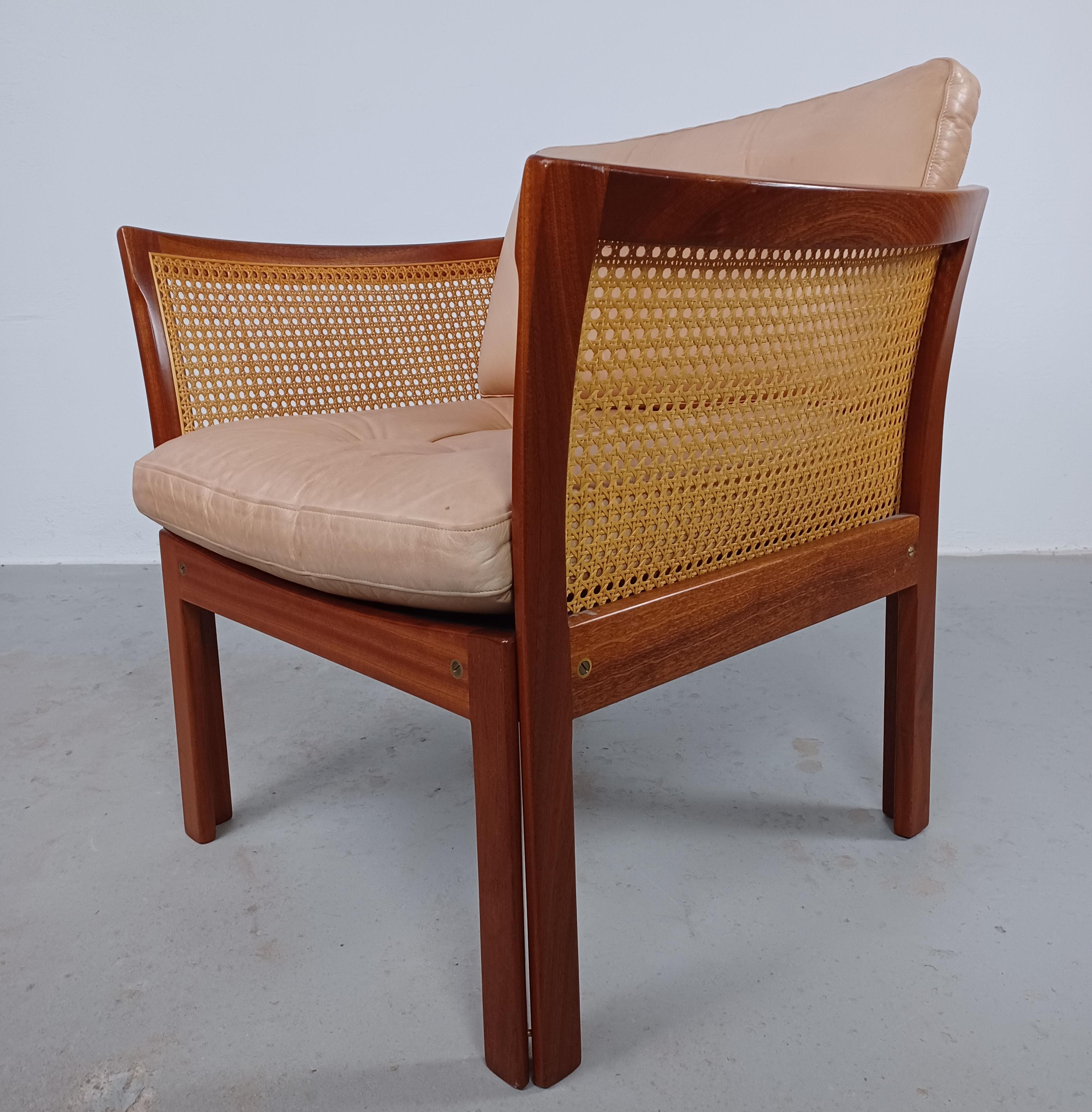 20ième siècle 1960 - Ensemble de deux fauteuils Illum Vikkelso Plexus en bois de rose par CFC Silkeborg en vente