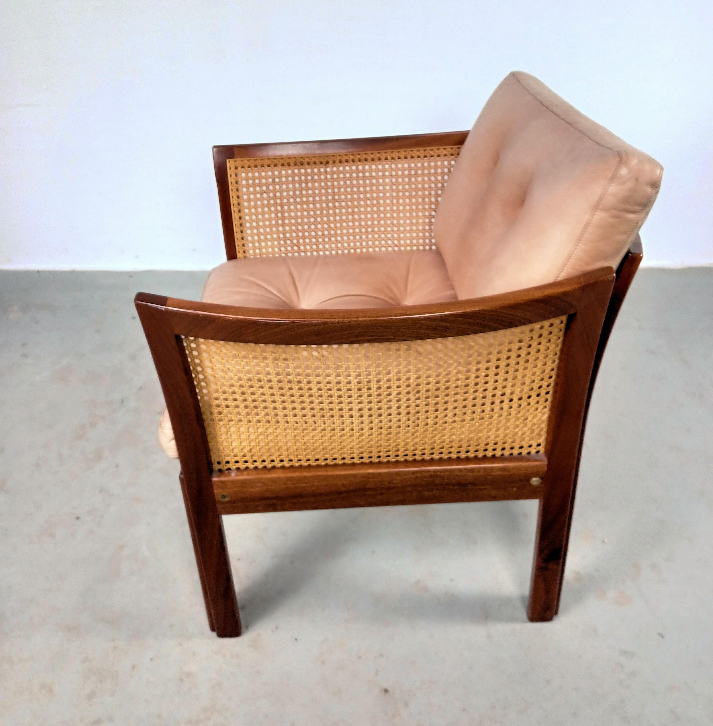 1960s Set of Two Illum Vikkelso Plexus Easy Chairs in Rosewood by CFC Silkeborg For Sale 1