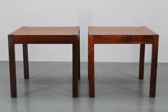 1960s Set of Two Square Side/Coffee Wooden Tables , Denmark
