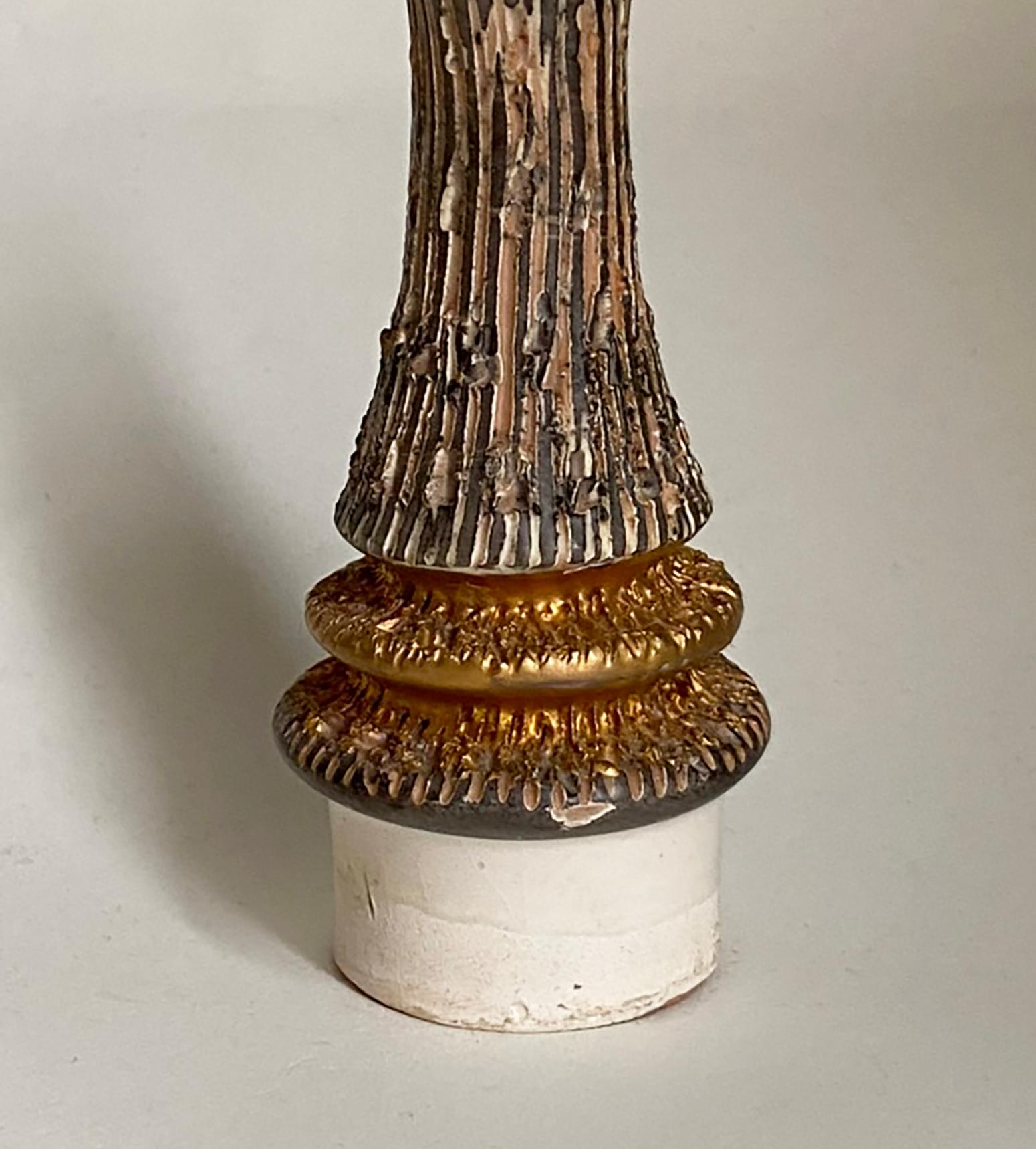 1960s Seta Ceramic Stoppered Bottle  Decanter by Aldo Londi for Bitossi Italy For Sale 11