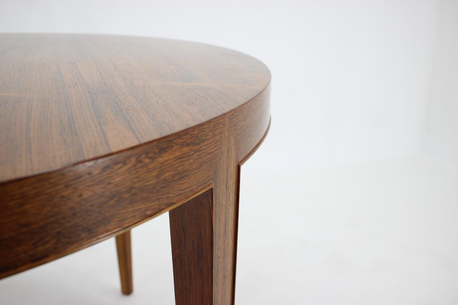 1960s Severin Hansen Extendable Rosewood Dining Table for Haslev Møbelsnedkeri, D 3