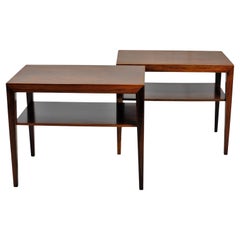 1960s Severin Hansen Set of Two Fully Restored Mahogany Side Tables by Haslev