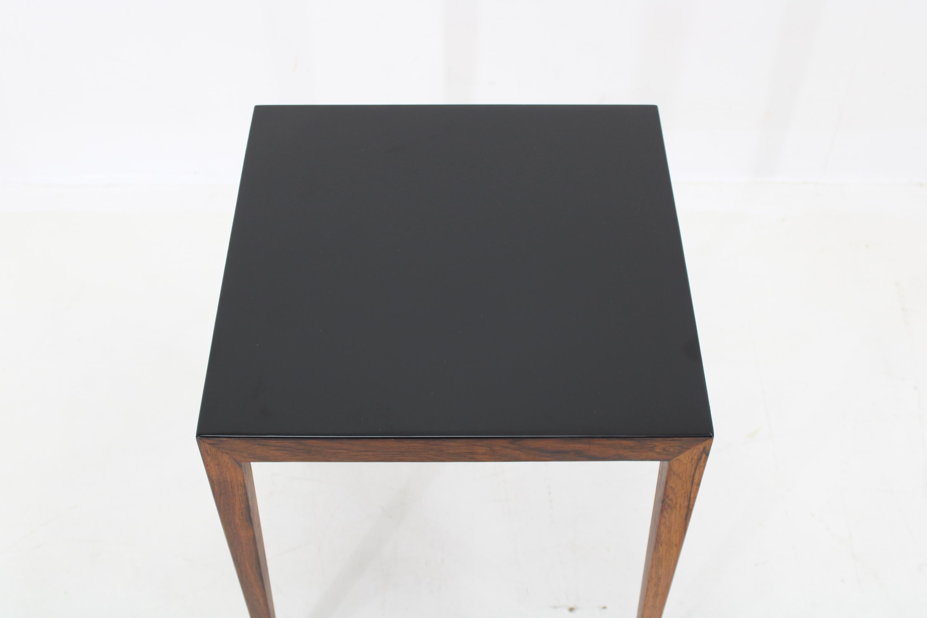 Mid-Century Modern 1960s Severin Hansen Side Table for Haslev Møbelfabrik, Denmark For Sale