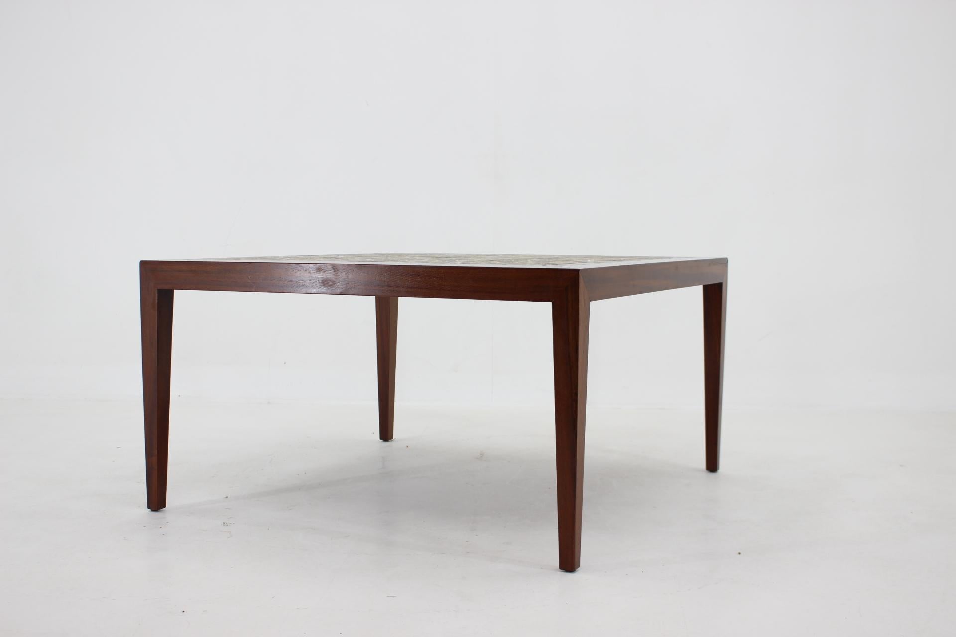 Danish 1960s Severine Hansen Tile Coffee Table, Denmark