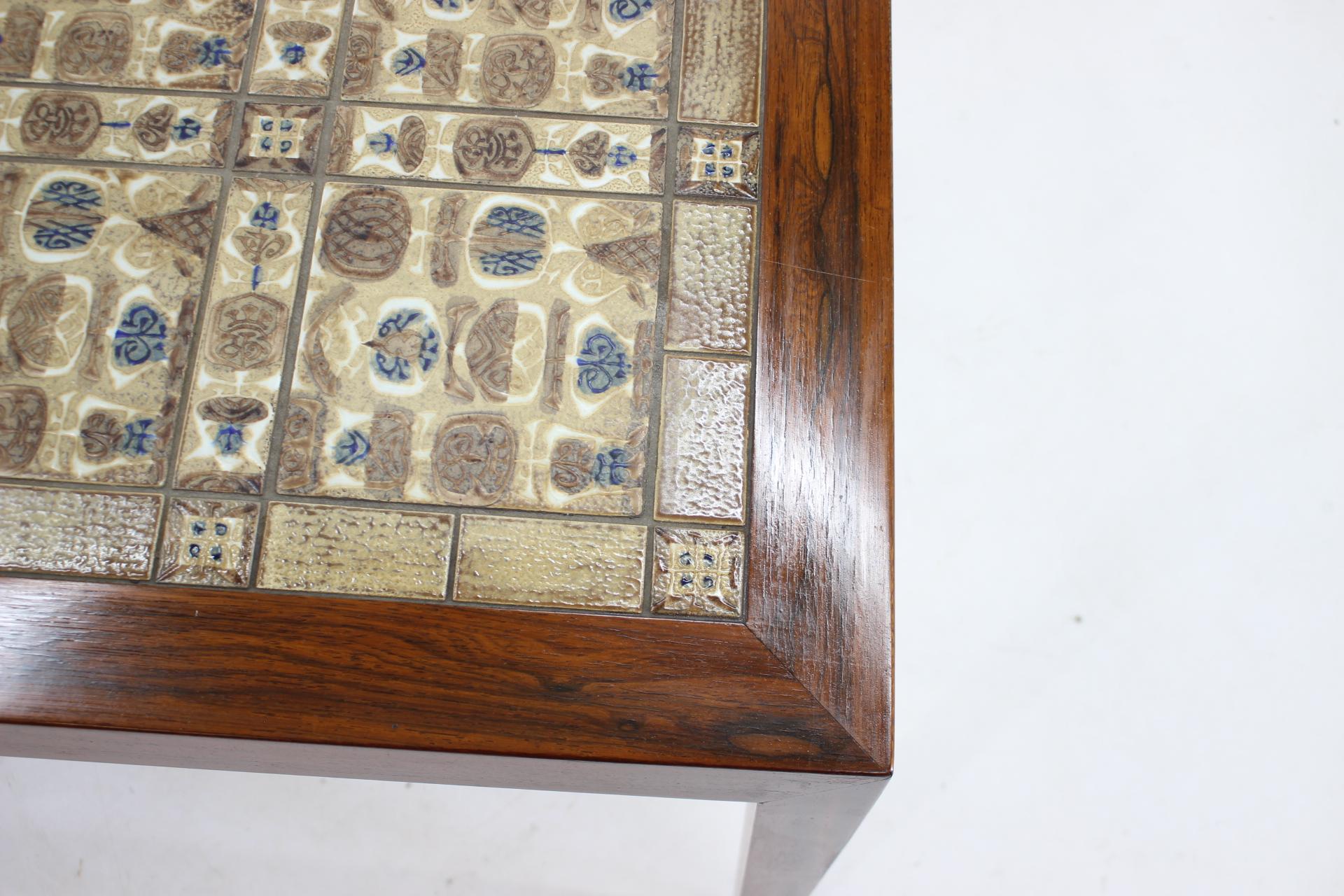 1960s Severine Hansen Tile Coffee Table, Denmark In Good Condition In Praha, CZ