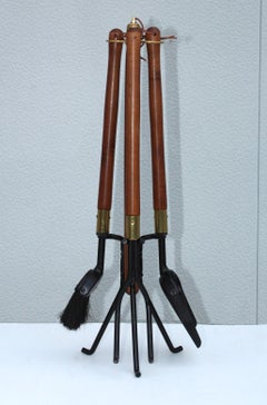 1960s Seymour Mid-Century Modern Fireplace Tools