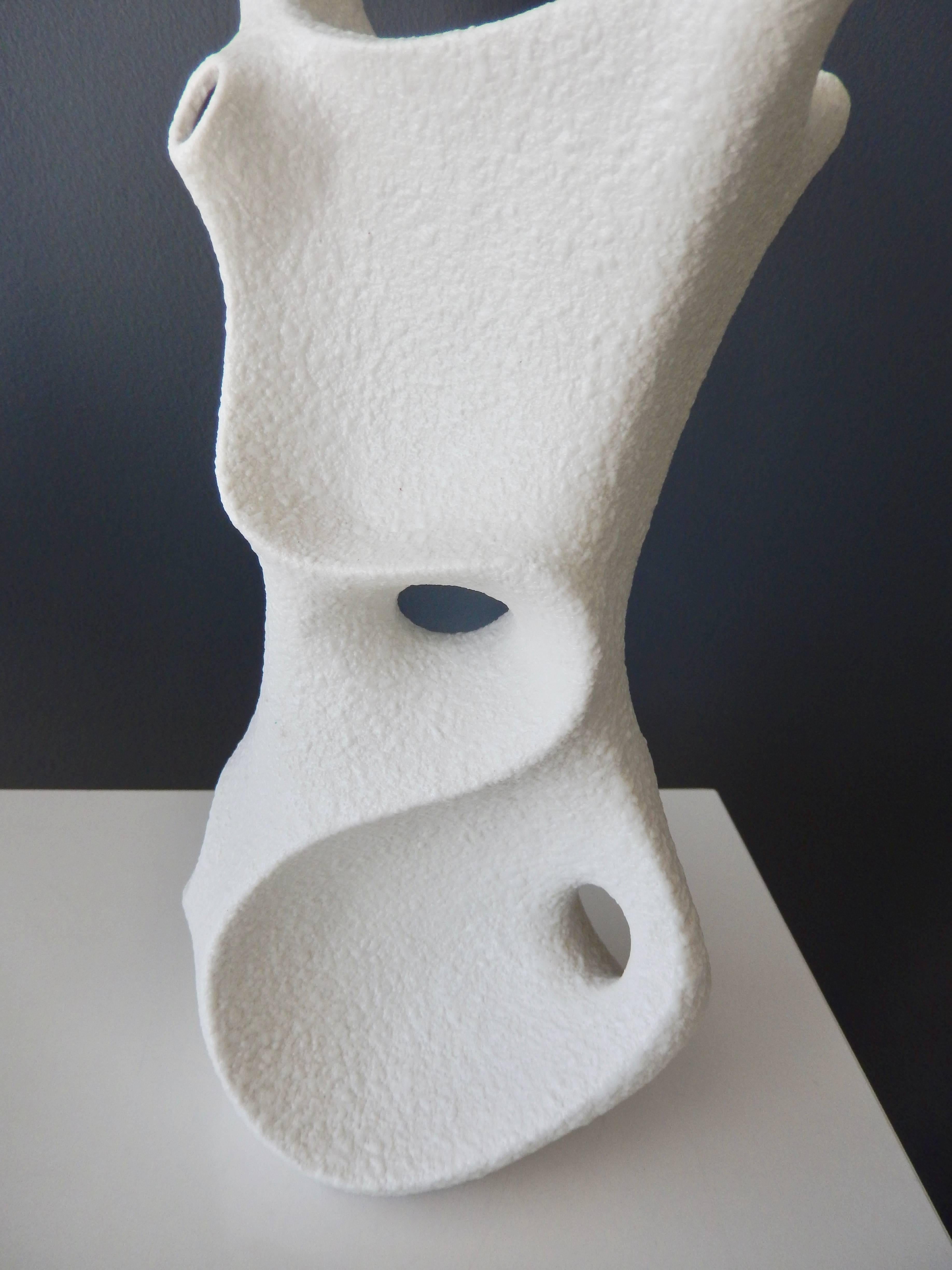 Futurist 1960s Sgrafo Modern Vase, 