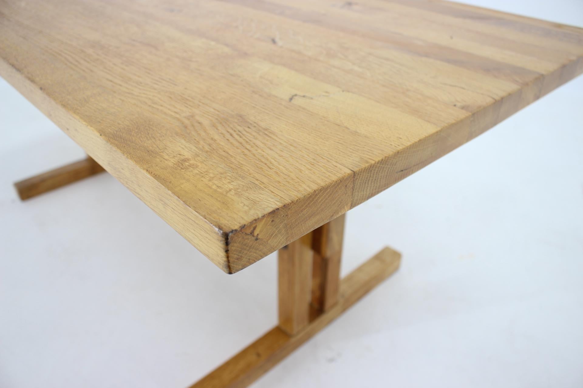 Shaker table basse en bois de chêne massif des années 1960, Danemark en vente 6