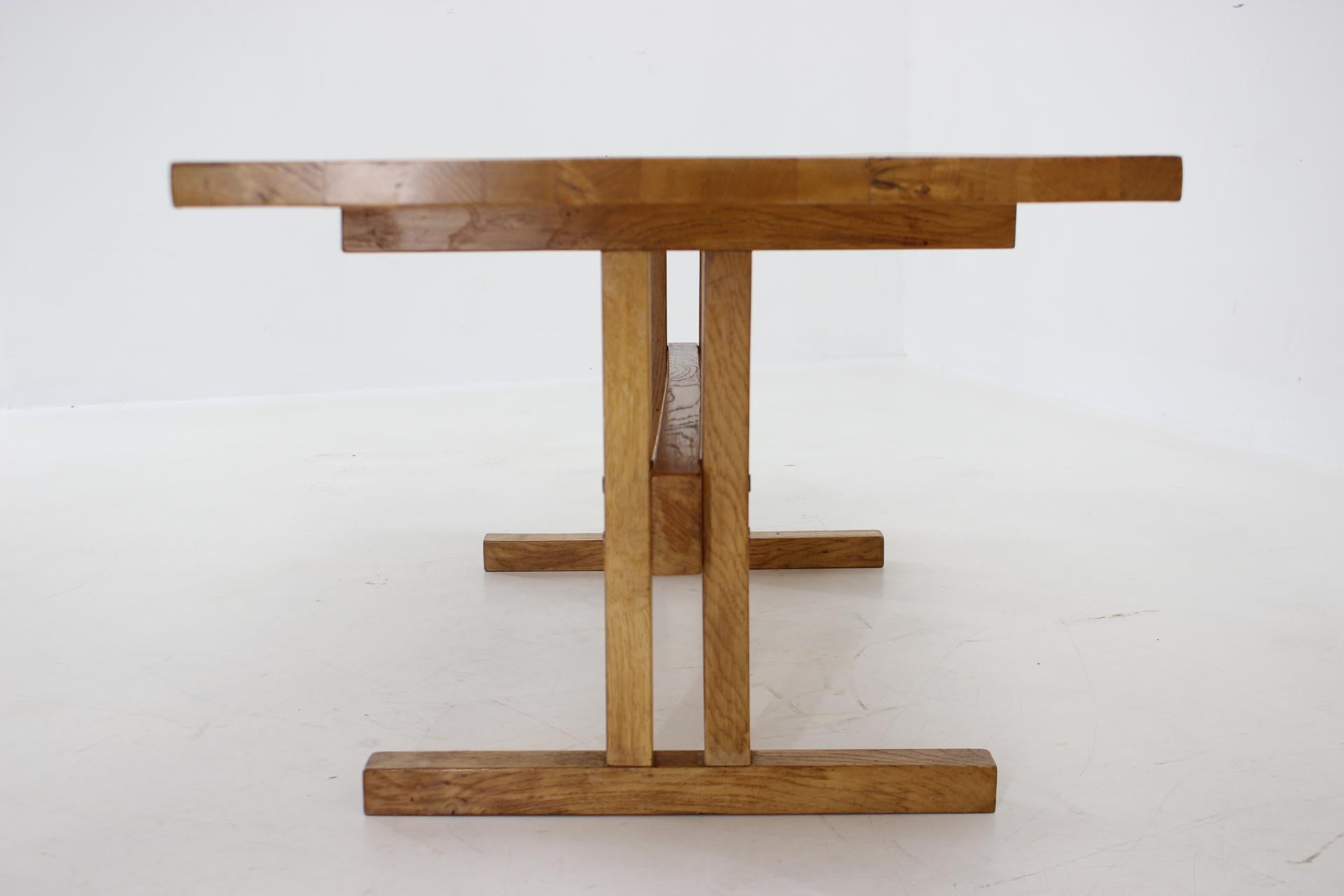 Chêne Shaker table basse en bois de chêne massif des années 1960, Danemark en vente