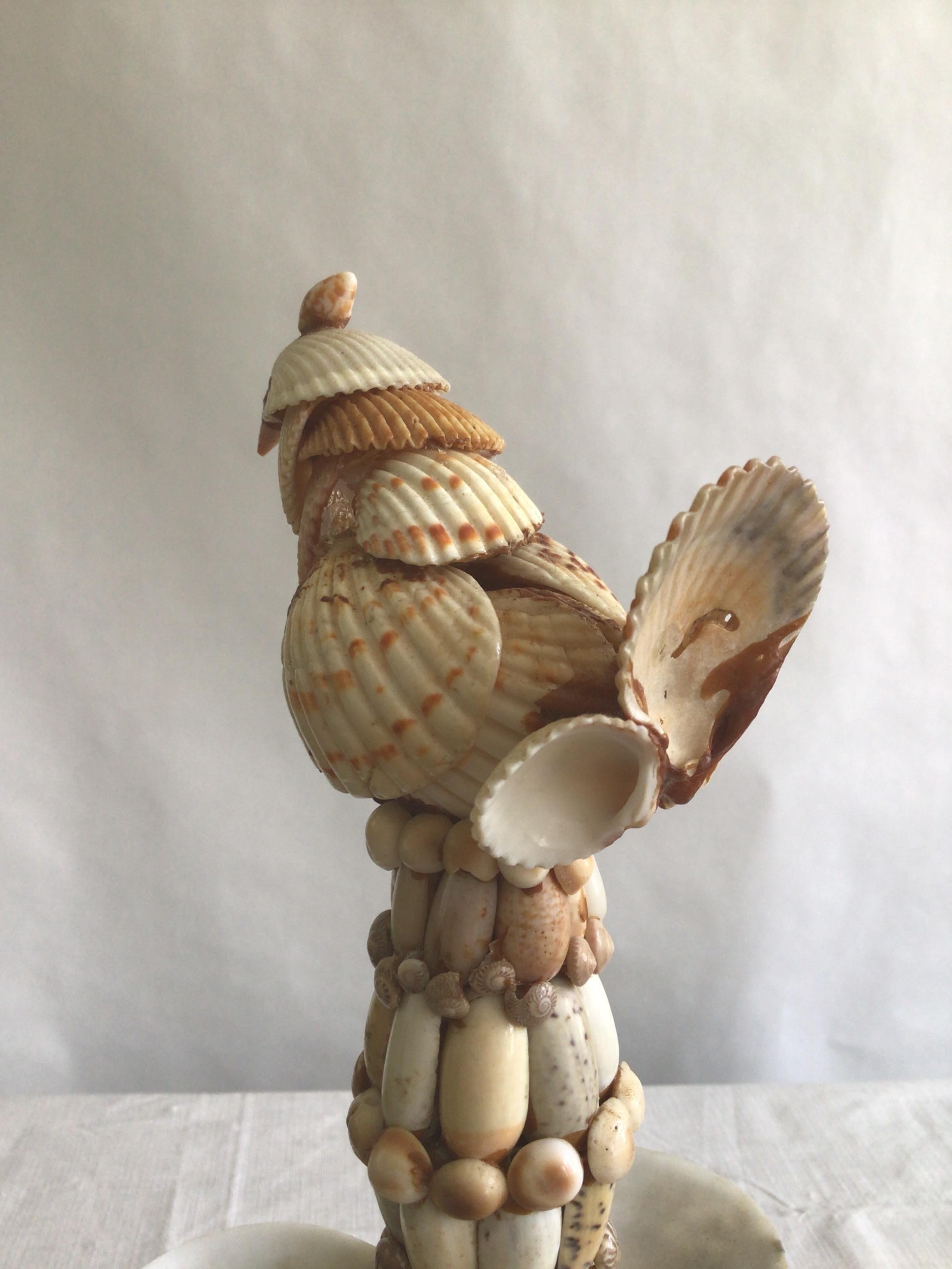 1960s Shell Bird Sculpture For Sale 5