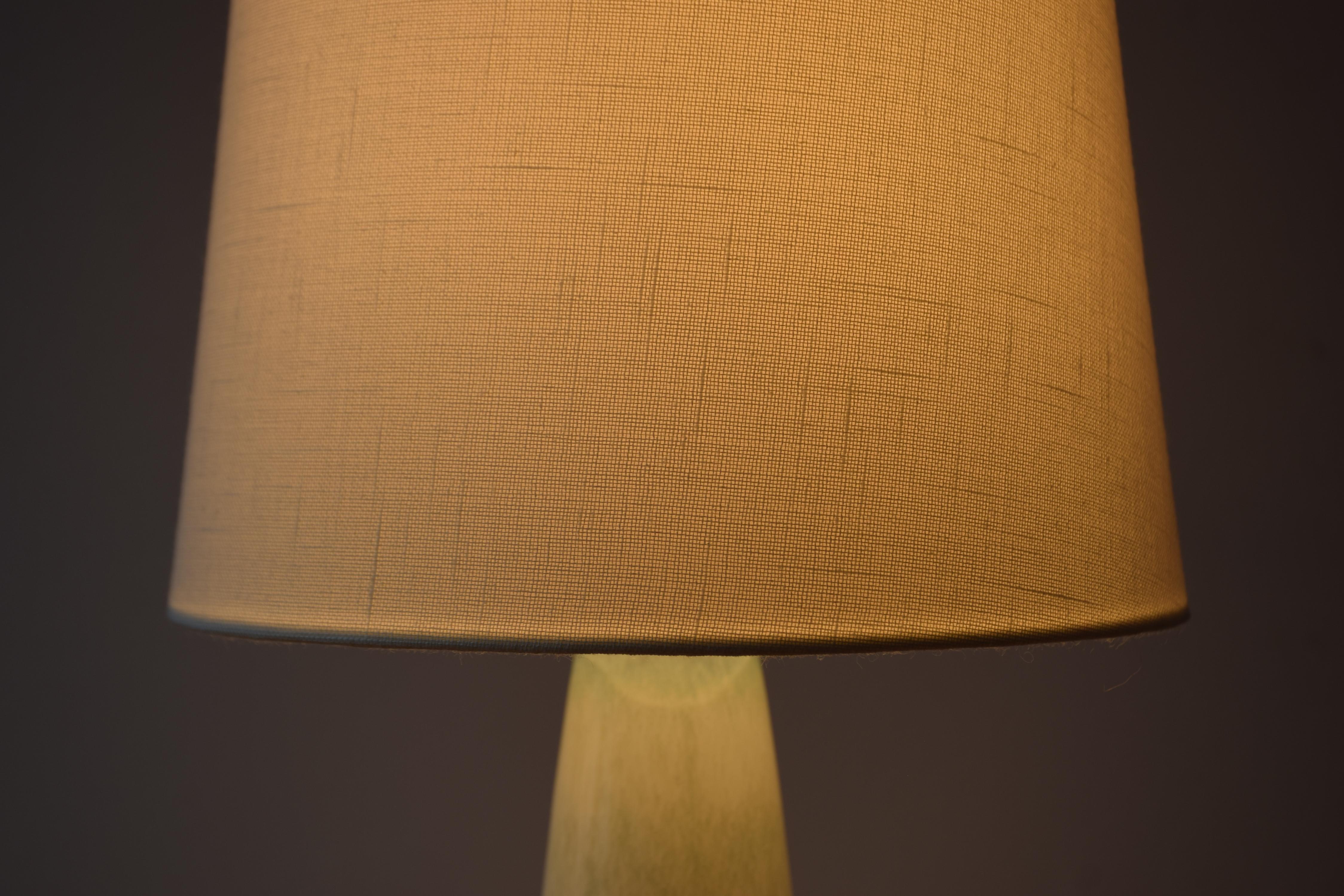 1960s Søholm Sculptural Table Lamp Pale Blue, Einar Johansen, Danish Mid-century For Sale 4
