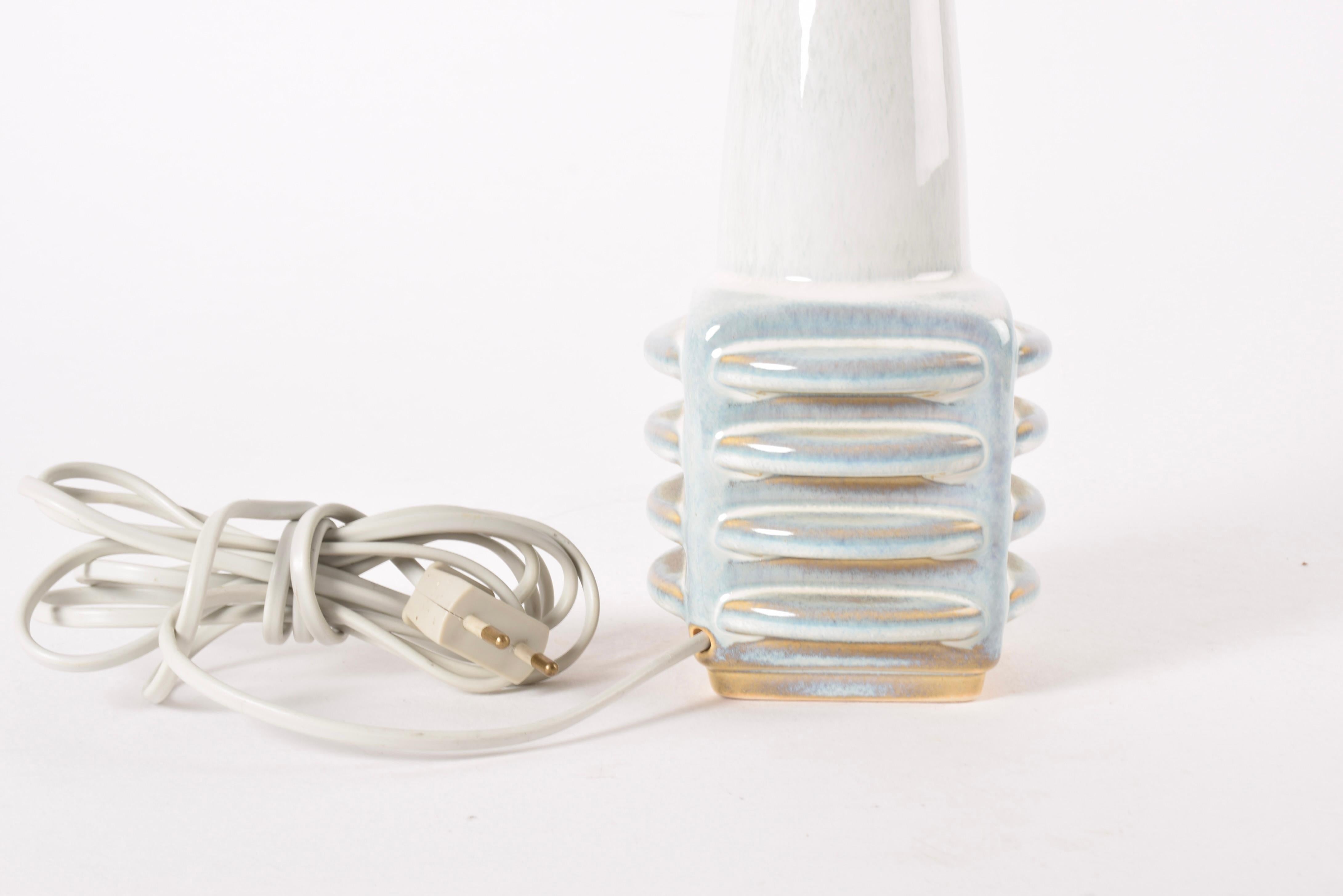 1960s Søholm Sculptural Table Lamp Pale Blue, Einar Johansen, Danish Mid-century For Sale 1