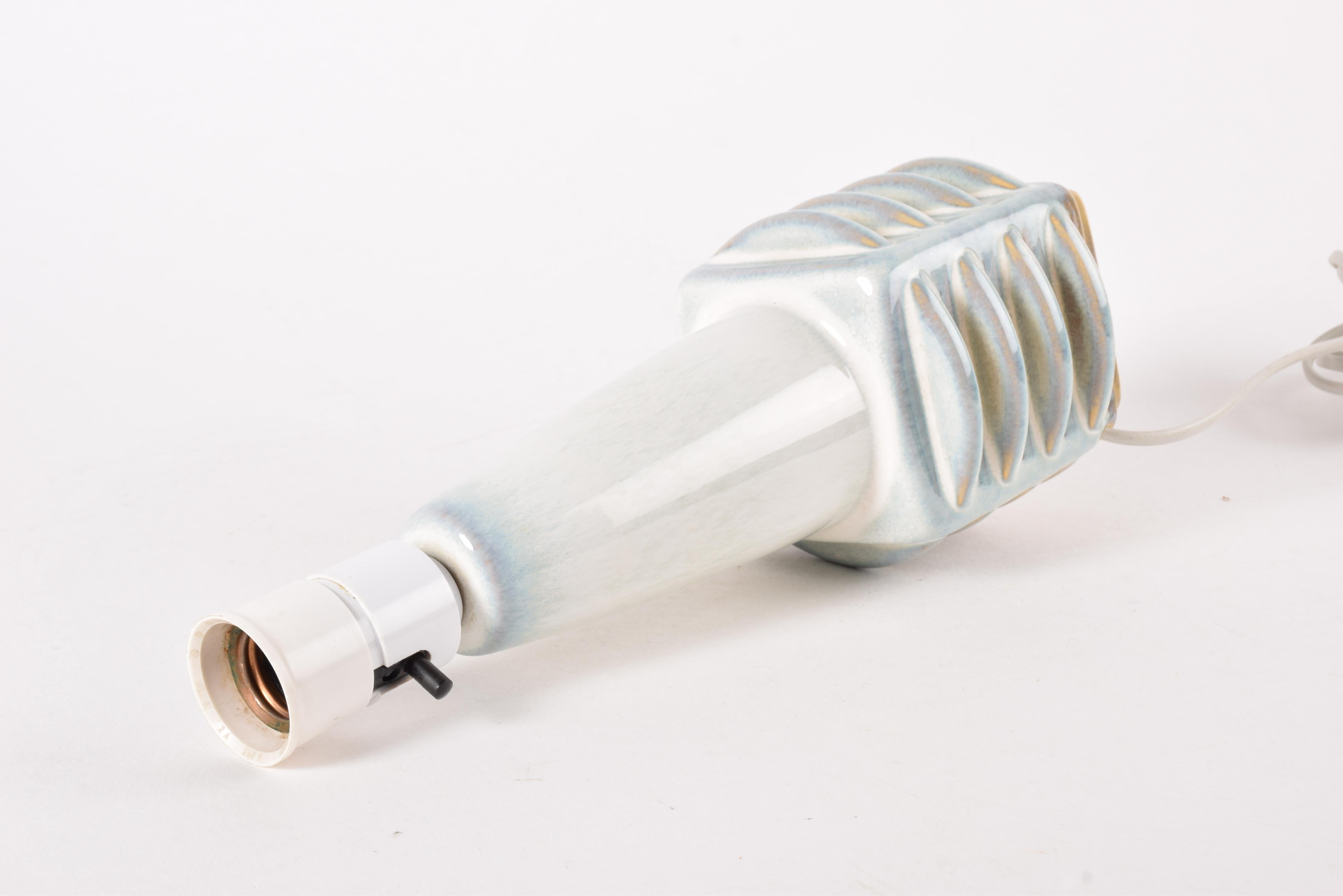 1960s Søholm Sculptural Table Lamp Pale Blue, Einar Johansen, Danish Mid-century For Sale 2