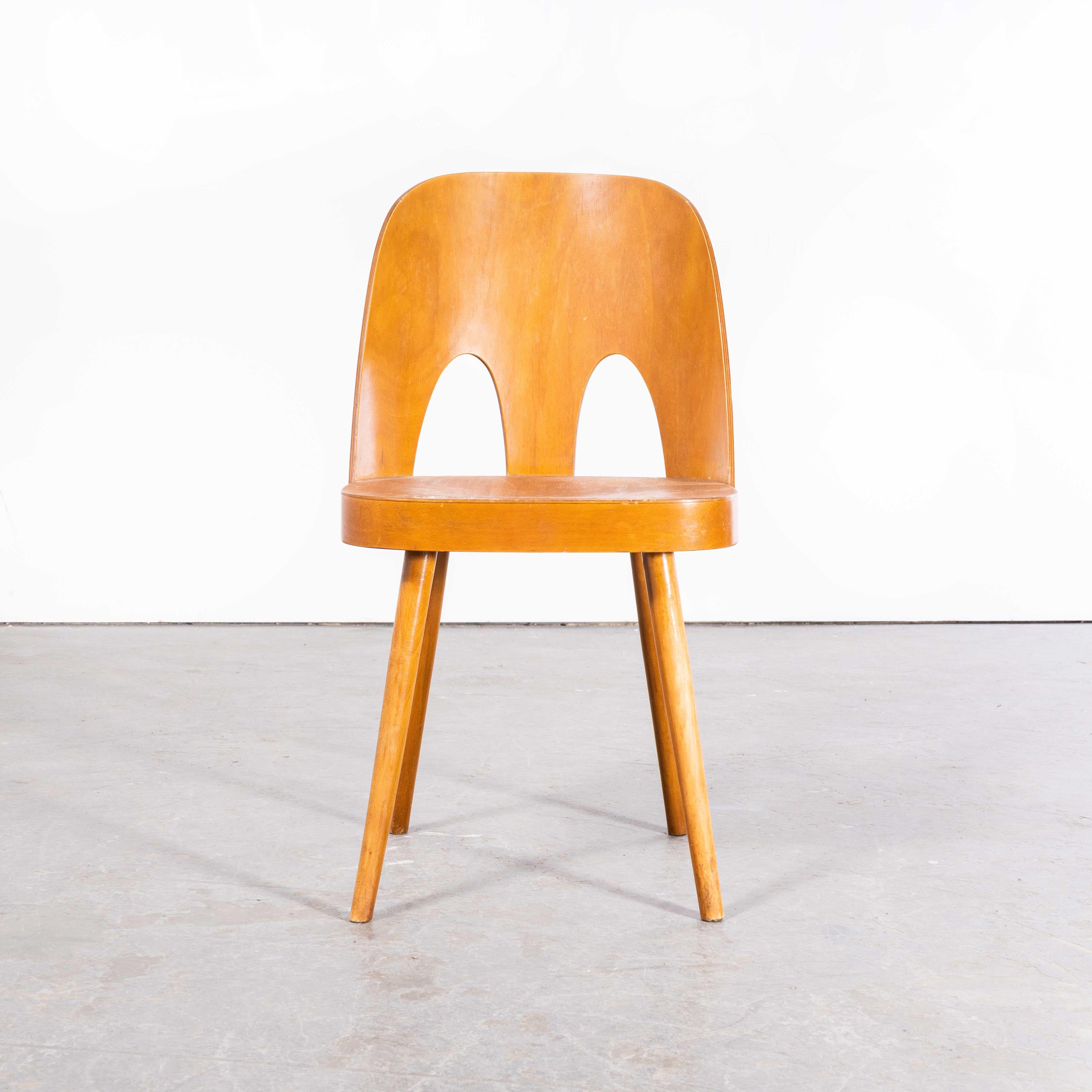 1960s Side Chair by Antonin Suman for Ton, Double Cut Out For Sale 3