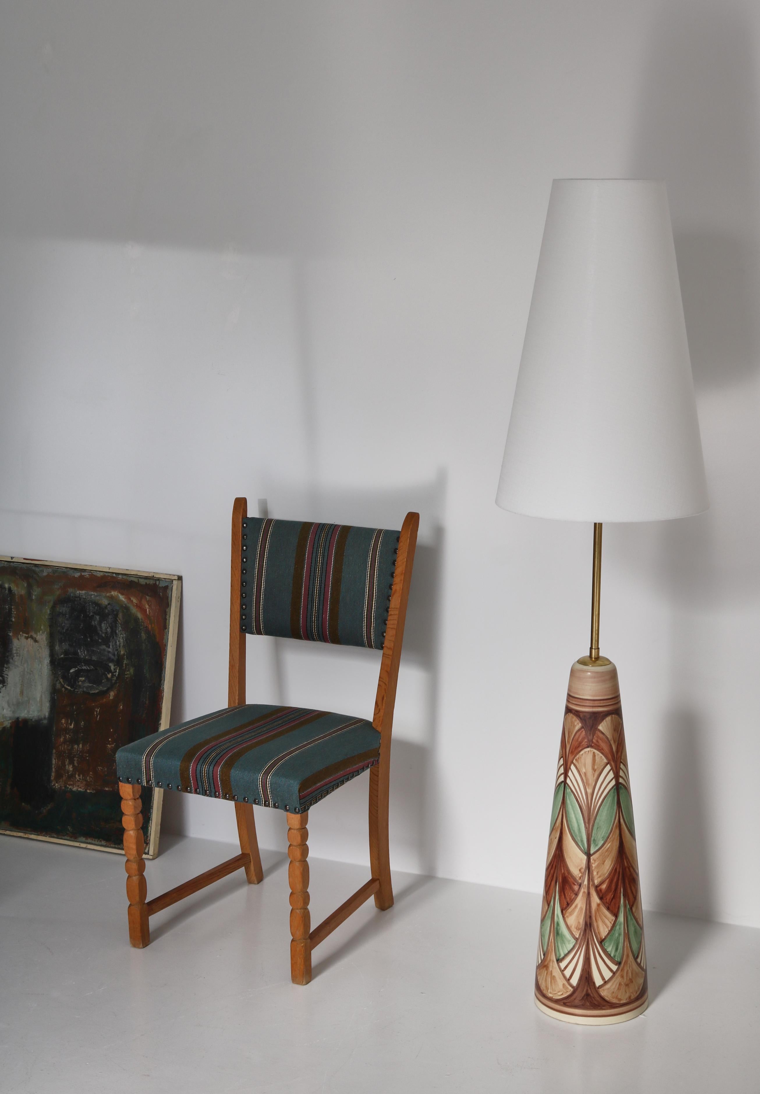 1960s Side Chair in Oak & Wool Fabric by Henry Kjærnulf, Danish Modern For Sale 8