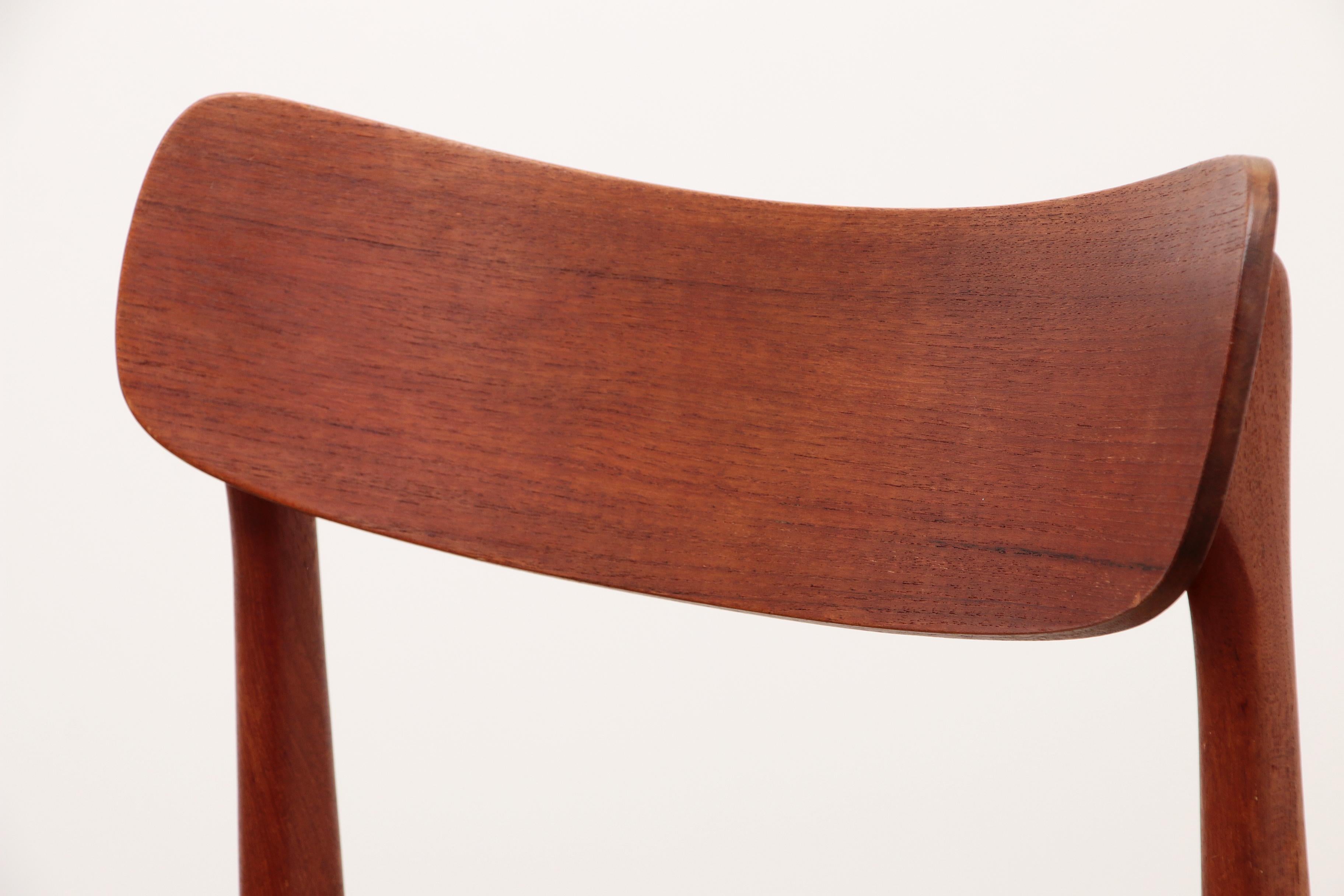 1960s Side / Dining Chair by Glyngøre Stolefabrik, Denmark For Sale 3