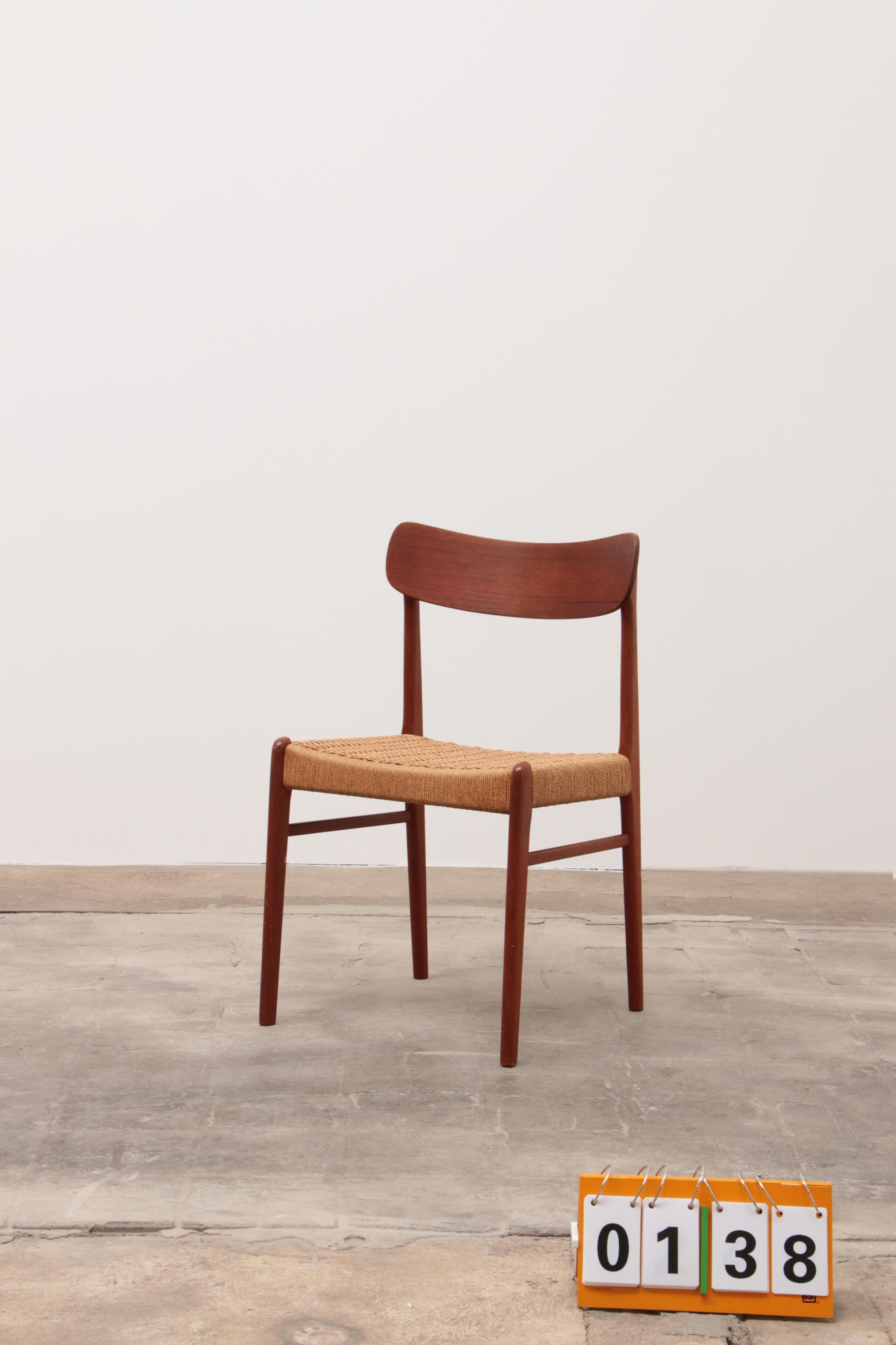 1960s Side / Dining Chair by Glyngøre Stolefabrik, Denmark For Sale 8