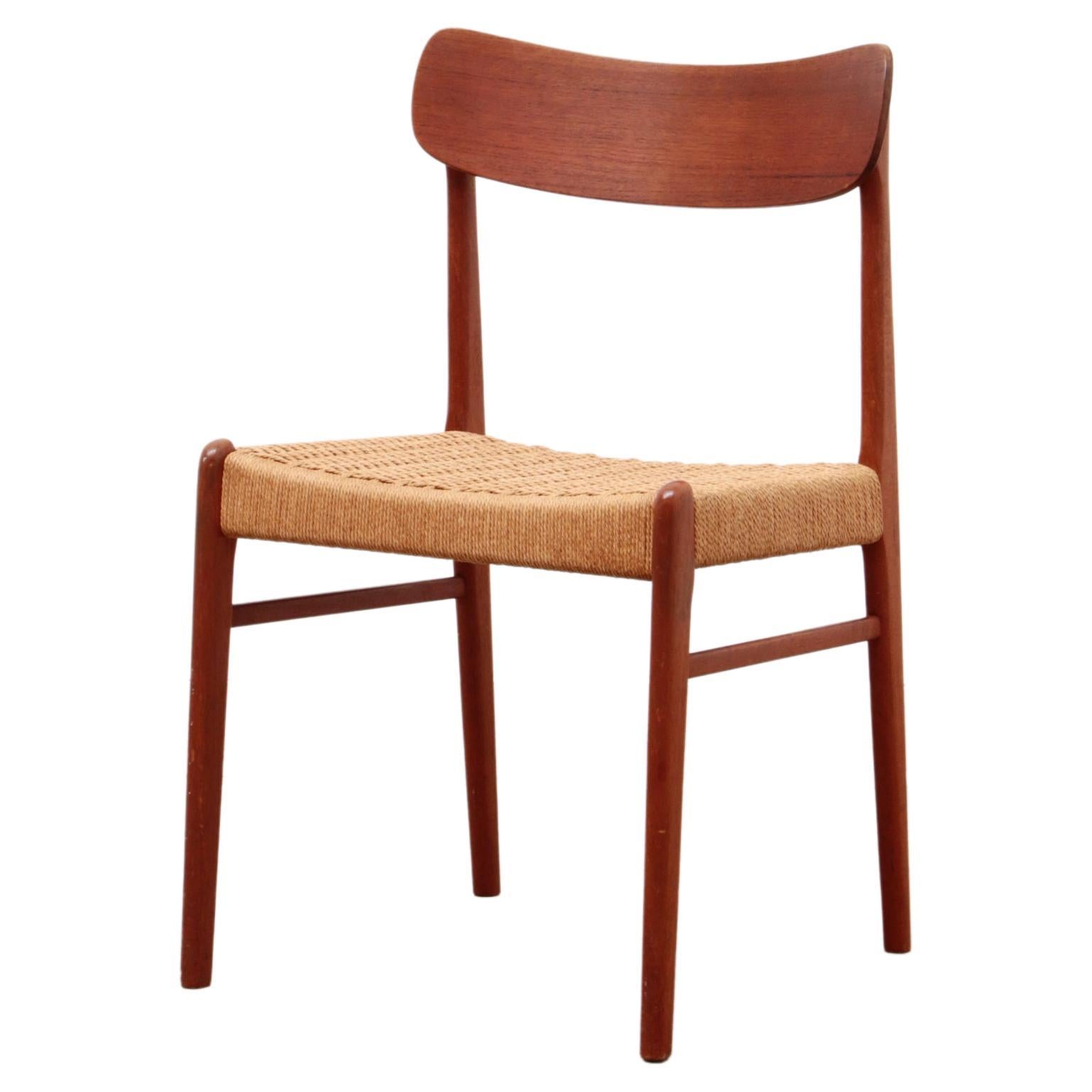 1960s Side / Dining Chair by Glyngøre Stolefabrik, Denmark For Sale