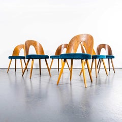 1960's Side Dining Chairs By Antonin Suman For Ton - Set Of Six
