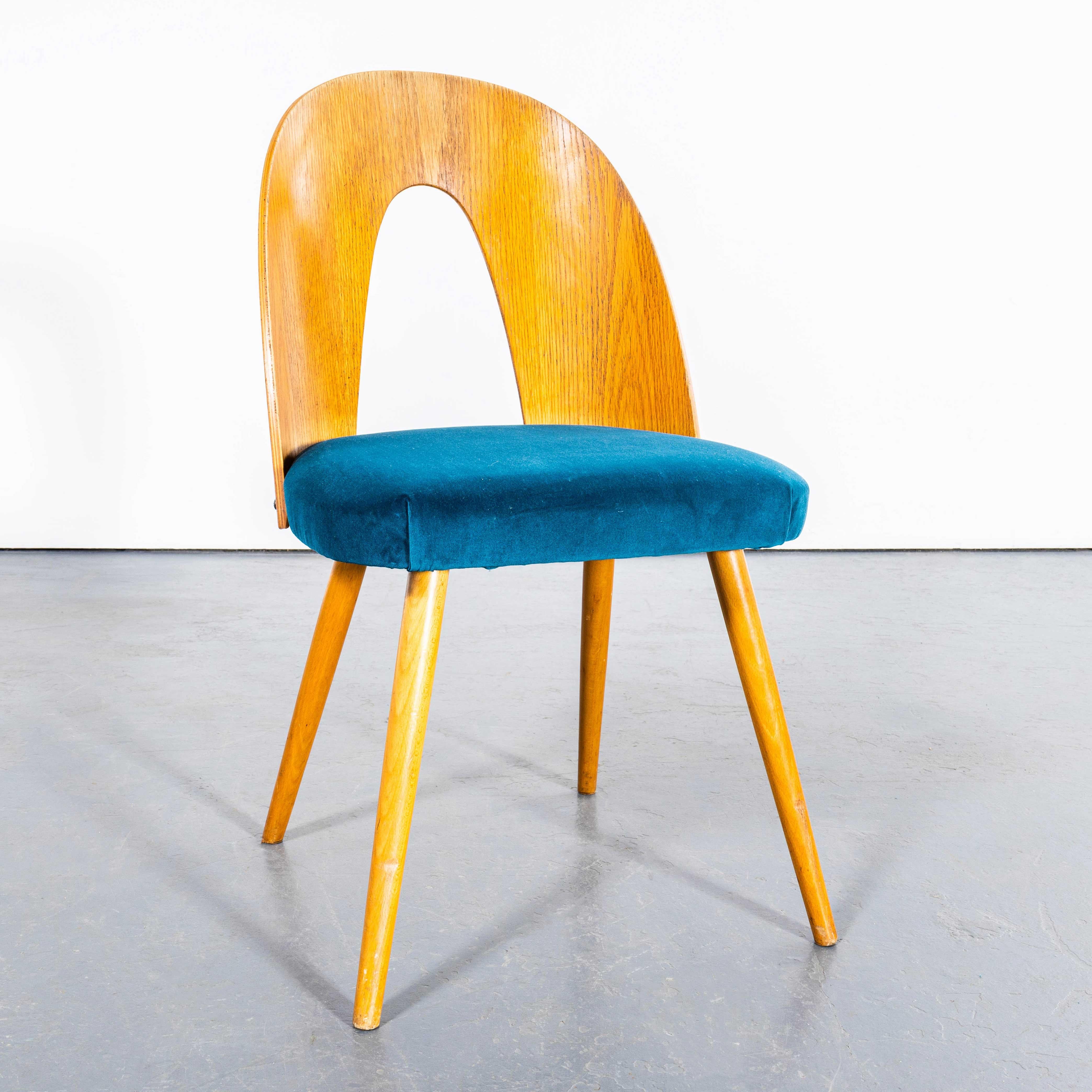 Upholstery 1960's Side Dining Chairs By Antonin Suman For Ton - Set Of Six