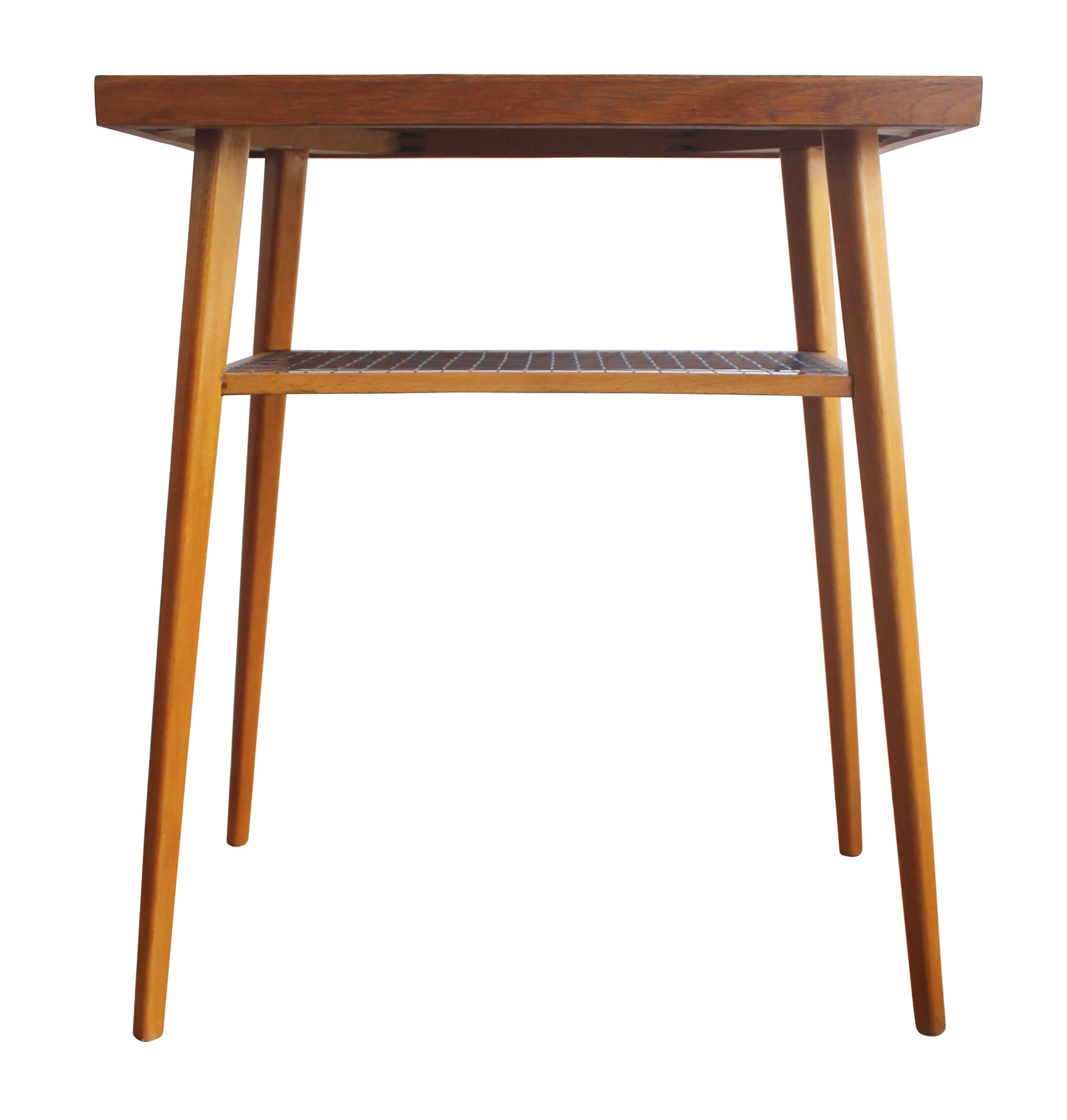 Veneer 1960's Side Table For Sale