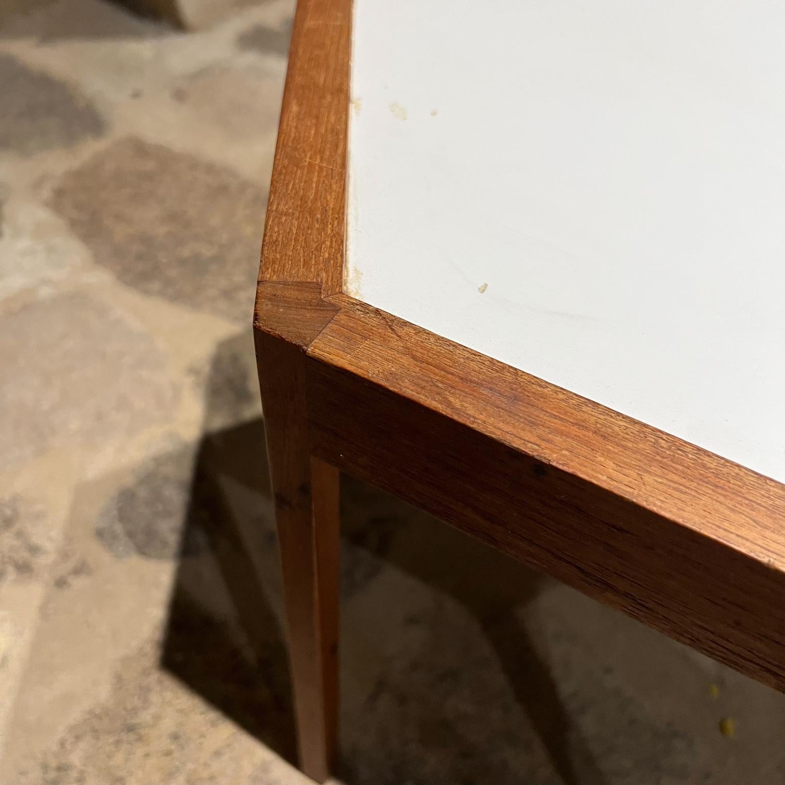 1960s Side Tables by Hans Andersen Teak and Formica Hexagon Denmark For Sale 6