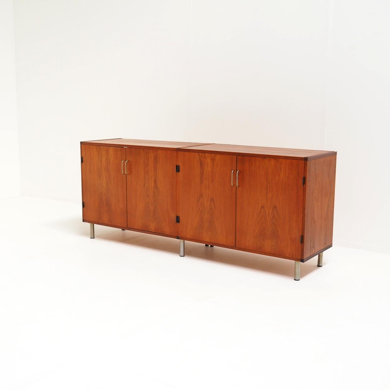 Mid-Century Modern 1960s Sideboard with Four Doors by Cees Braakman for Pastoe
