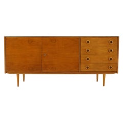 1960s Sideboard with Glass, Czechoslovakia