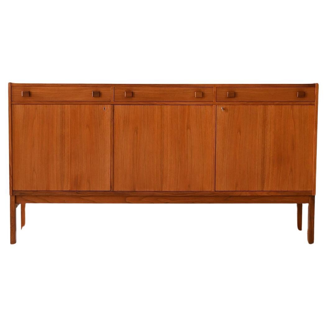 1960s sideboard with three high drawers For Sale