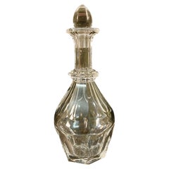 1960s Signed French Baccarat Crystal Bottle 1960s Signed French Baccarat Crystal Bottle